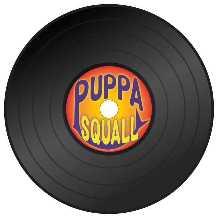 étiquette pour l'album de Puppa Squall